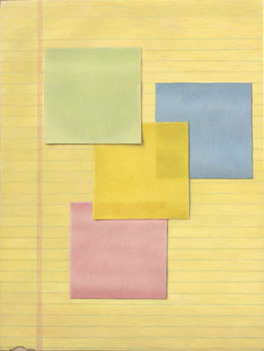 Composition with Post-It Notes